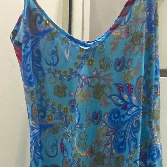 Vintage MAUI Love Jetty Strappy Maxi Embroided Silk Dress. Rare Find. Handmade - Picture 10 of 13